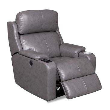 Aurora Furnishings Power Recliner with Power Headrest and Lumbar in Larue Graphite, , large