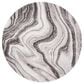 Safavieh Craft CFT819G 9" Round Grey and Silver Area Rug, , large