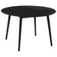 Blue River Arcadia and Renzo 5-Piece 48" Dining Set with Gray Cushion in Black, , large