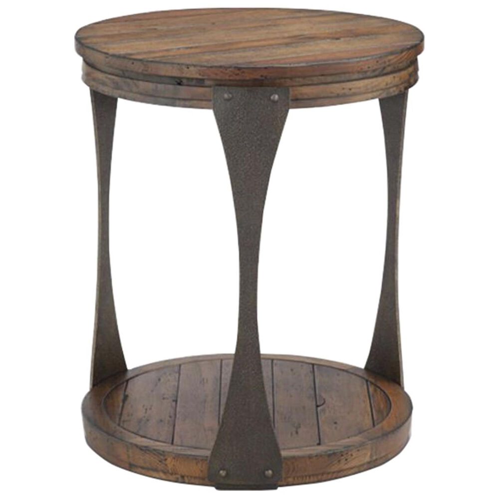 Nicolette Home Montgomery Round End Table in Bourbon, , large