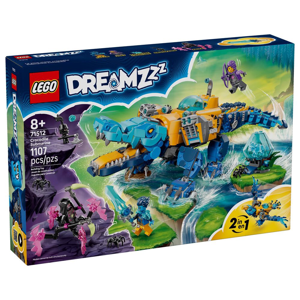 LEGO DREAMZzz Crocodile Submarine Building Set, , large