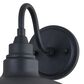 Vaxcel Tucson 10" 1-Light Outdoor Wall Sconce in Textured Black and Glossy White, , large