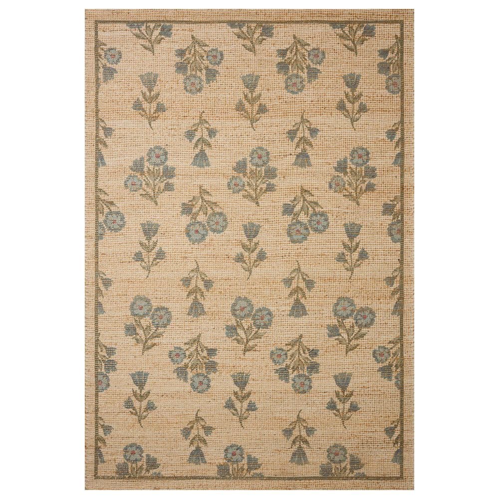 Chris Loves Julia x Loloi Rue Moss and Blue 3"6" x 5"6" Area Rug, , large