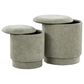 Lumisource Marla 2-Piece Upholstered Ottoman Set in Green, , large
