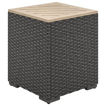 Homestyles Boca Raton Patio End Table in Brown, , large