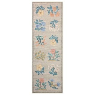Rifle Paper Co. x Loloi Rosa Hawthorne 2" x 5" Cream Runner, , large