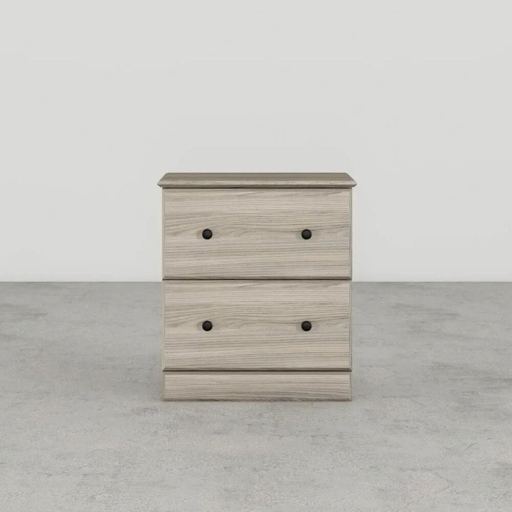 Lemoore Essential 2-Drawer Night Stand in Swedish Grey Elm, , large