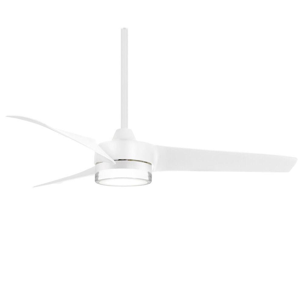 Minka-Aire Veer 56" Ceiling Fan with LED Light in Flat White, , large