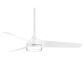 Minka-Aire Veer 56" Ceiling Fan with LED Light in Flat White, , large