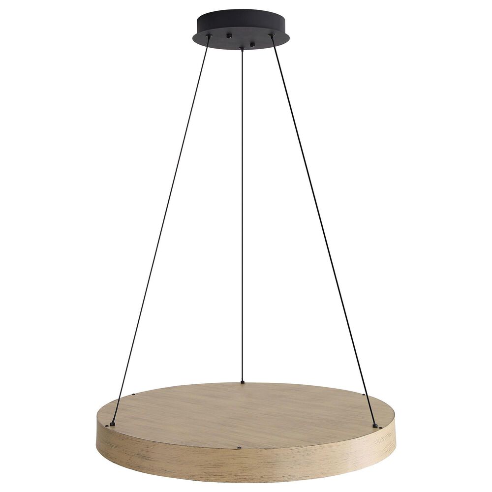 Golden Lighting Anello 1-Light Pendant in Black and Driftwood, , large