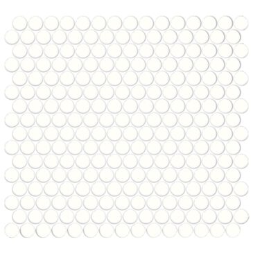 Dal-Tile Color Wheel Arctic White 13"" X 11"" Ceramic Mosaic Sheet, , large