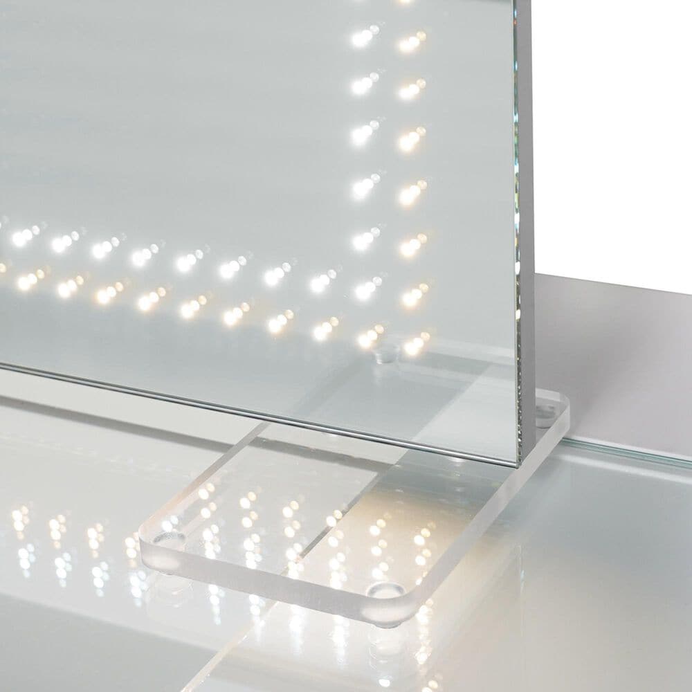 Impressions Vanity RGB Light Vanity and Mirror without Seat in White, , large