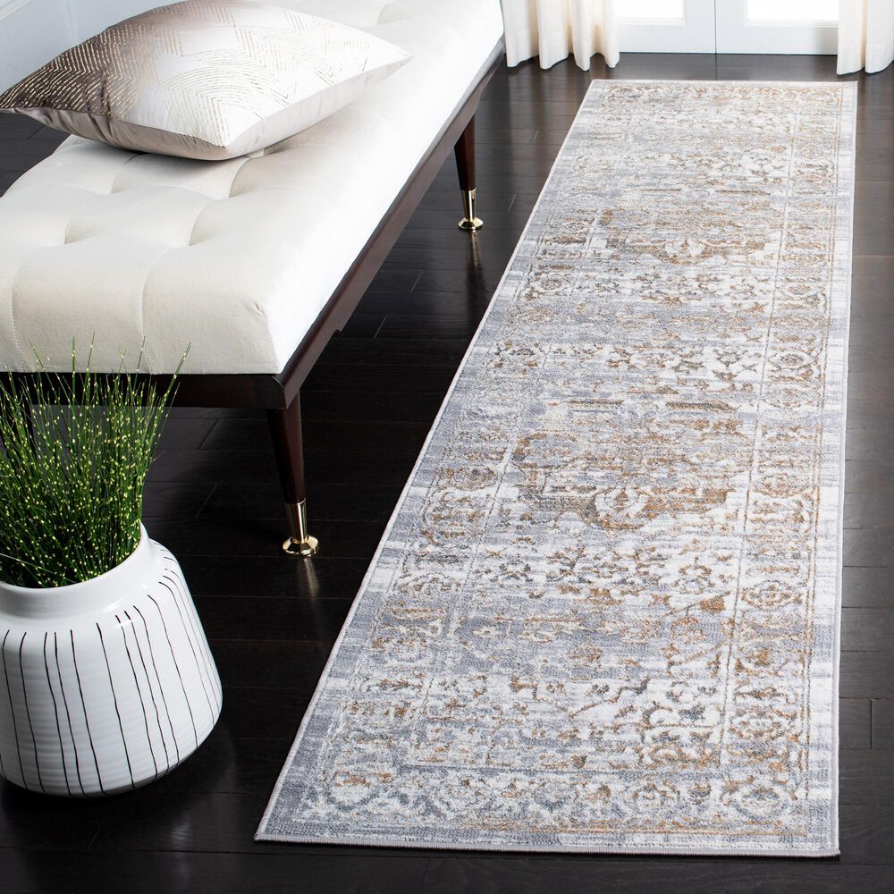Safavieh Orchard ORC677 2&#39;2&quot; x 9&#39; Grey and Gold Runner, , large