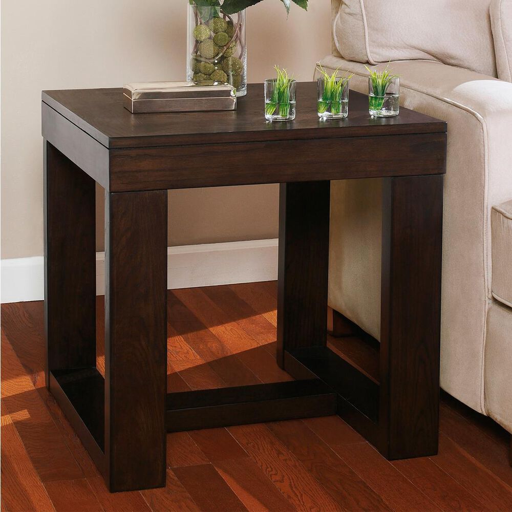Ashley Watson End Table in Dark Brown, , large
