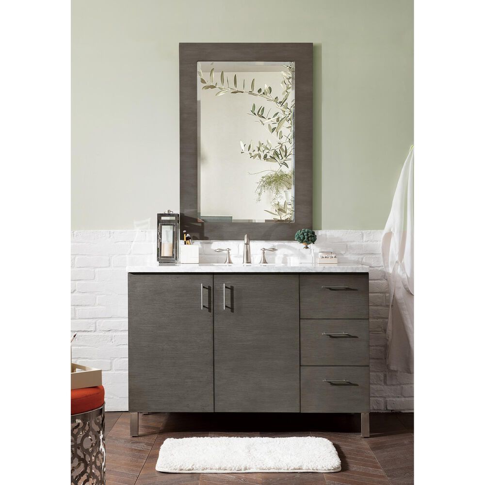 James Martin Metropolitan 30&quot; Mirror in Silver Oak, , large