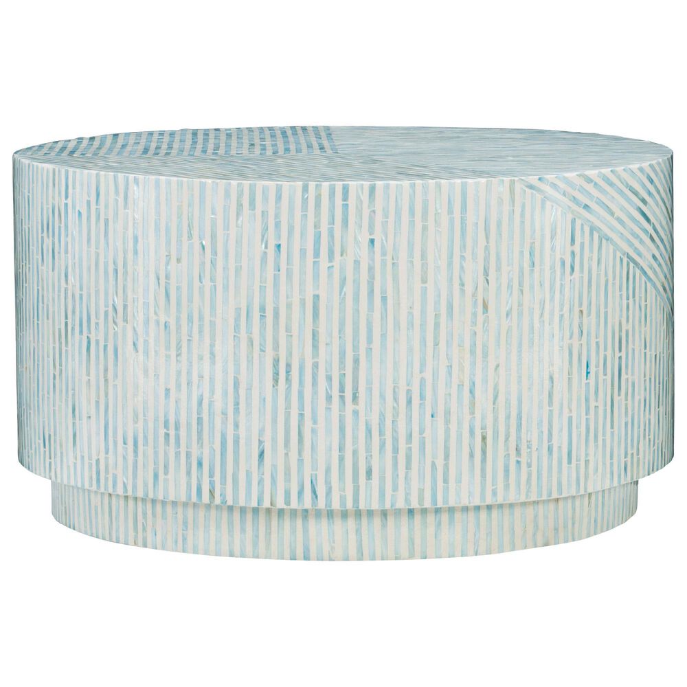 Linon Home Decor Perrin Coffee Table in Blue and Gray, , large