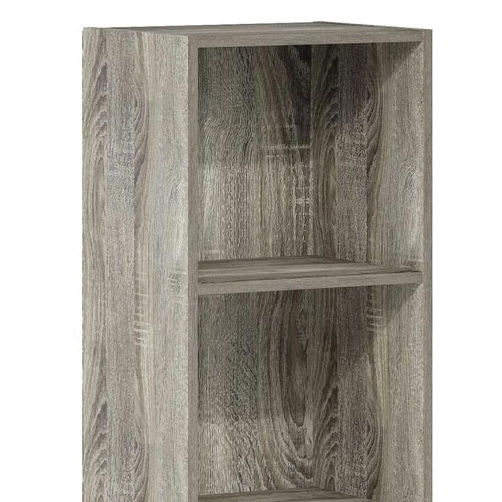 HOMLUX 5-Tier Shelf Bookcase with Door Storage Cabinet in French Oak, , large