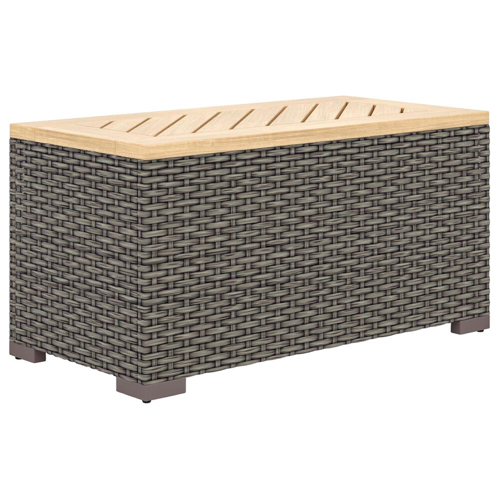 Homestyles Boca Raton 3-Piece Patio Set with Storage Table in Brown and Gray, , large