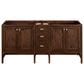 James Martin Vanities Addison 72" Double Bathroom Vanity in Mid-Century Acacia with Single Hole 3 cm White Zeus Quartz Top and Rectangular Sinks, , large