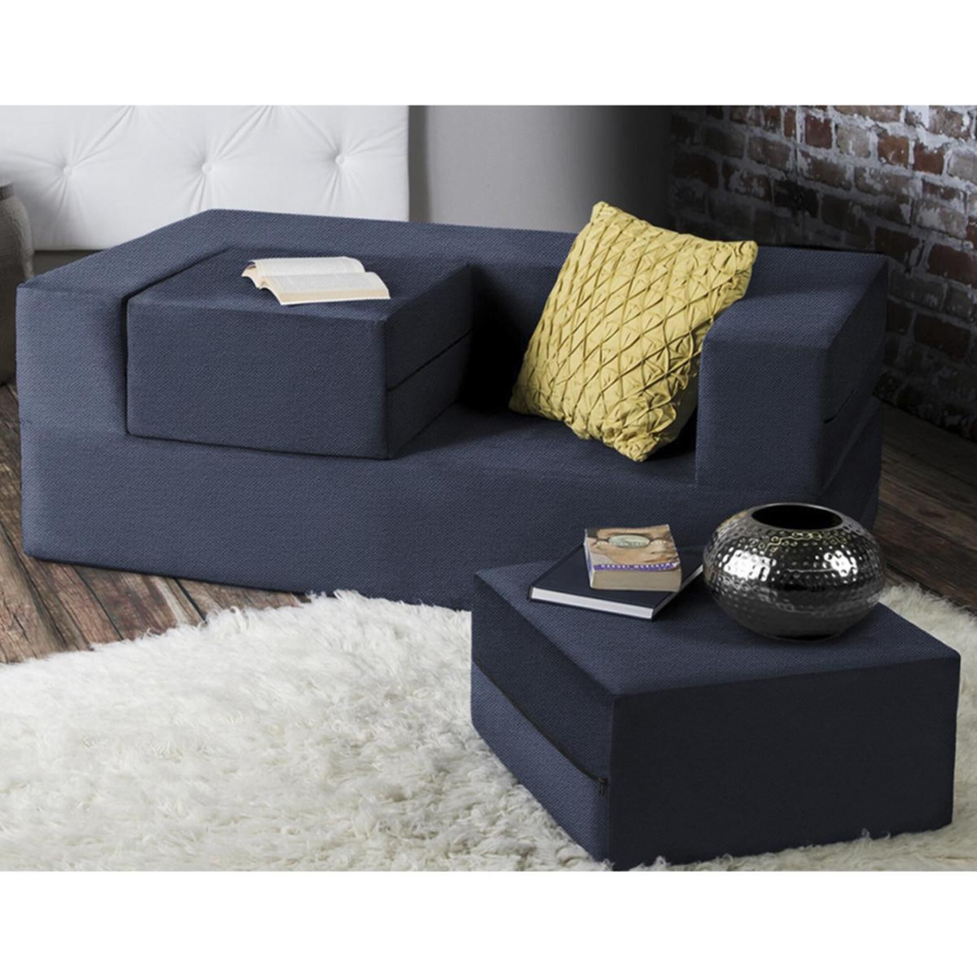 Jaxx Sacks Zipline Convertible Queen Sleeper Loveseat