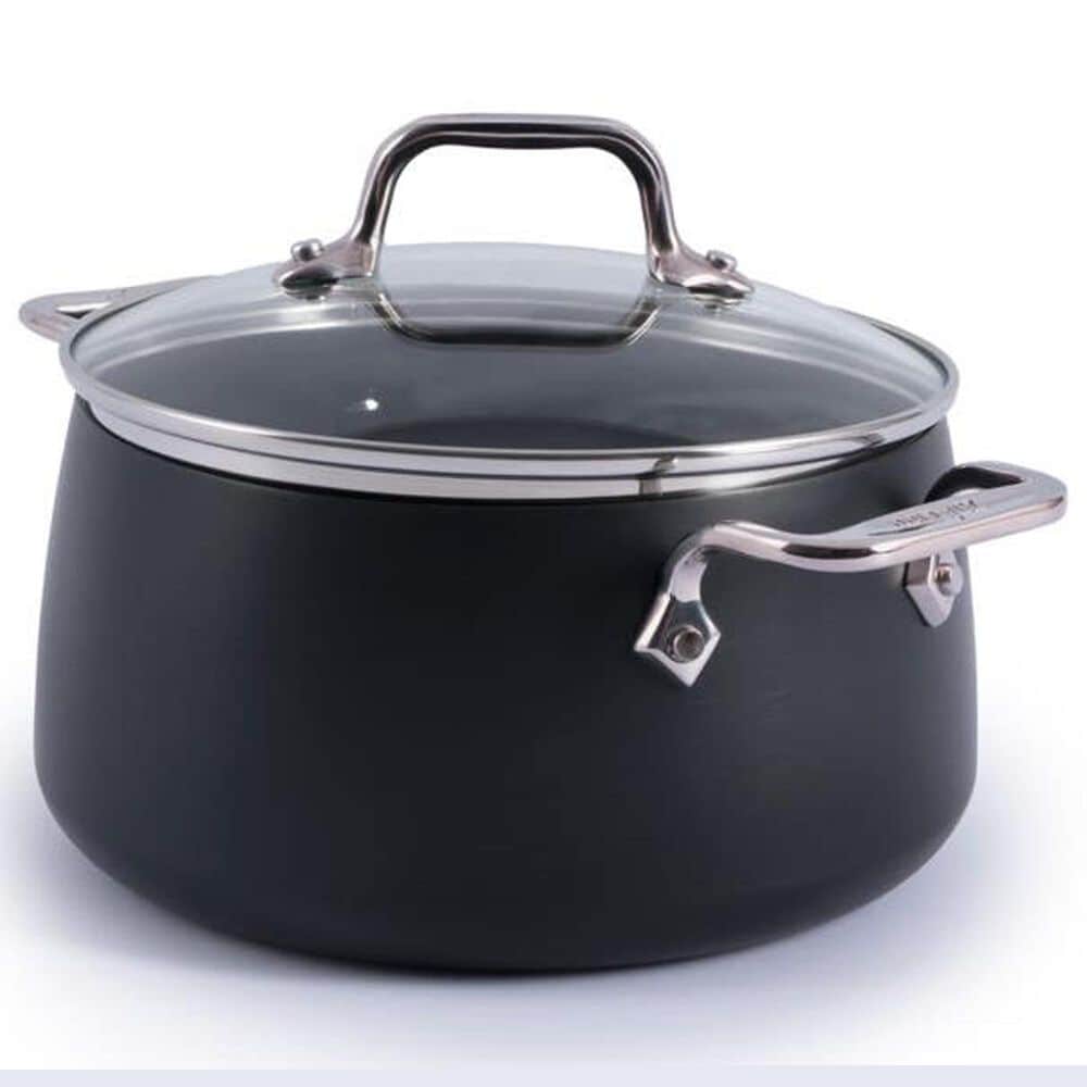 All-Clad HA1 Expert 4-Quart Nonstick Soup Pot with Lid in Black, , large