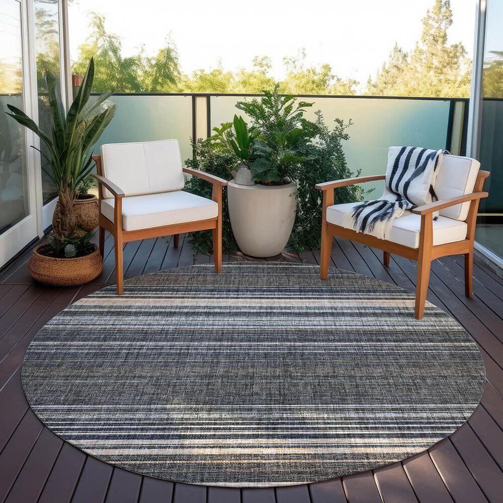 Dalyn Rug Company Portico PO2 Chocolate 8&#39; Round Area Rug, , large