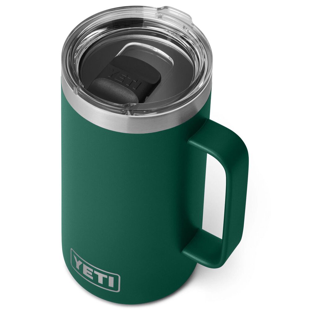 YETI Rambler 24 Oz Mug with MagSlider Lid in Black Forest Green, , large