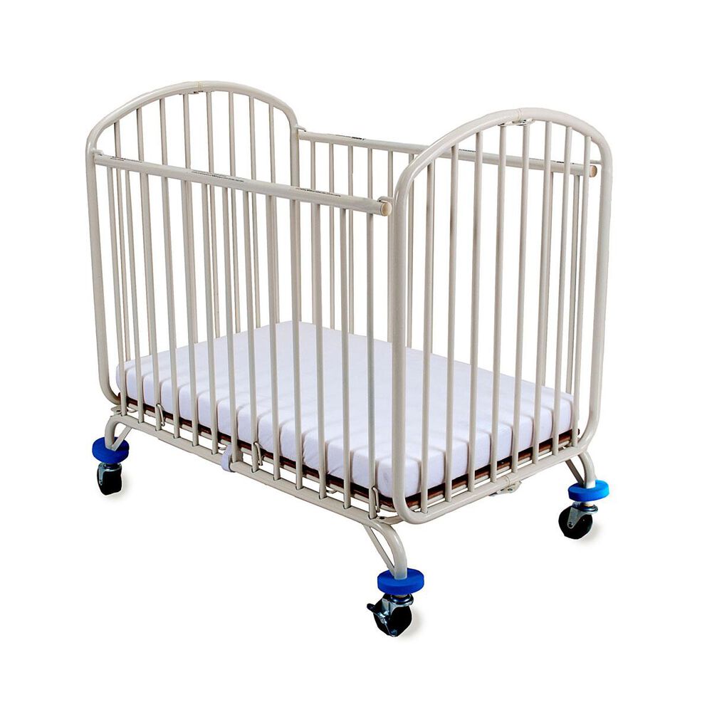 LA Baby Folding Arched Portable Crib in White, , large