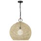 Golden Lighting Reed Large Pendant in Matte Black, , large