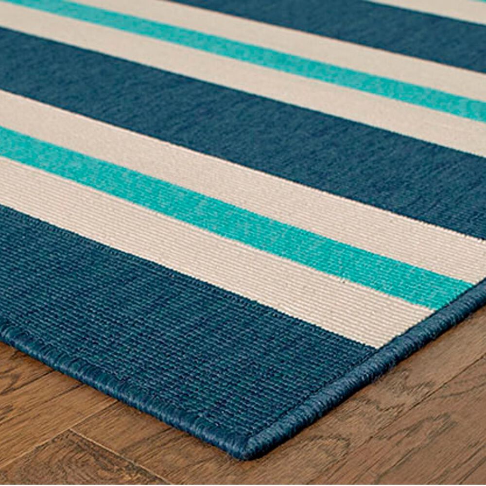 Oriental Weavers Meridian 5&#39;3&quot; x 7&#39;6&quot; Blue Area Rug, , large