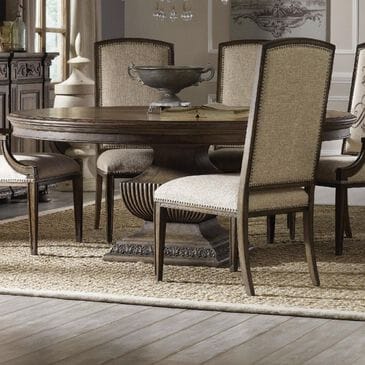 Hooker Furniture Rhapsody 72" Round Dining Table in Reclaimed Natural - Table Only, , large
