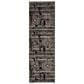 Safavieh Adirondack ADR202Z 2"6" x 8" Black and Light Grey Runner, , large