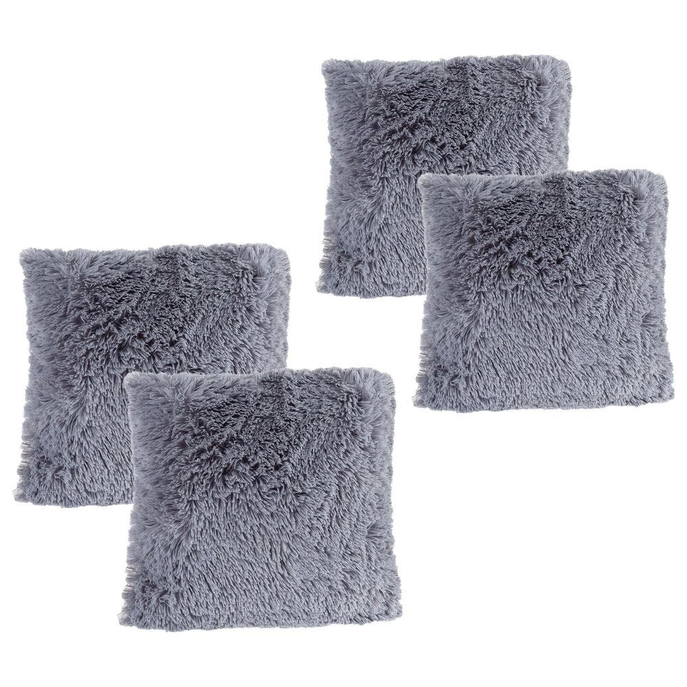 Timberlake 18" Square Throw Pillow in Gray (Set of 4), , large