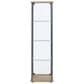 Coaster Bellatrix Curio Cabinet in Mango, Clear and Sandy Black, , large
