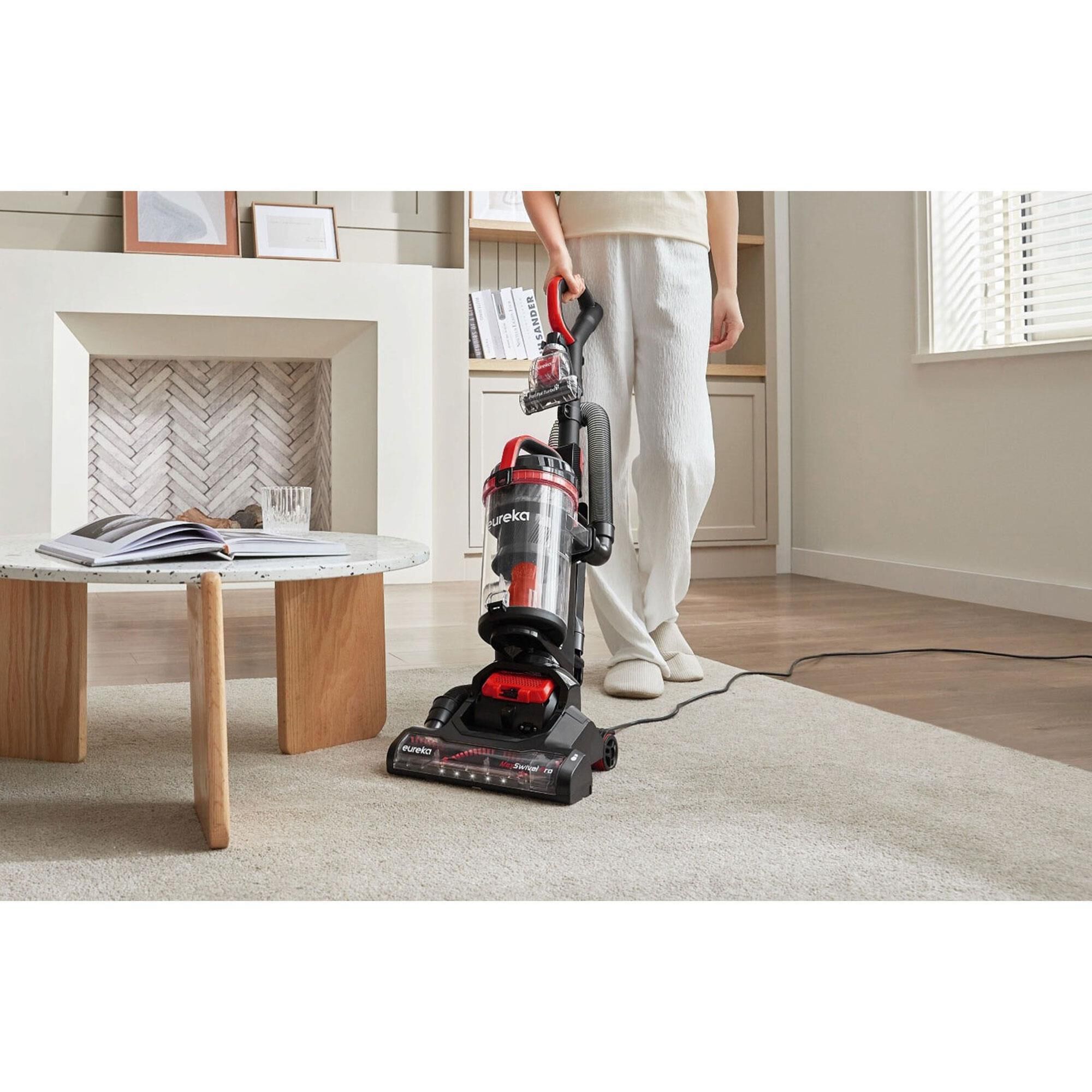 Eureka MaxSwivel Pro Upright Vacuum Cleaner with Pet Tool in Red