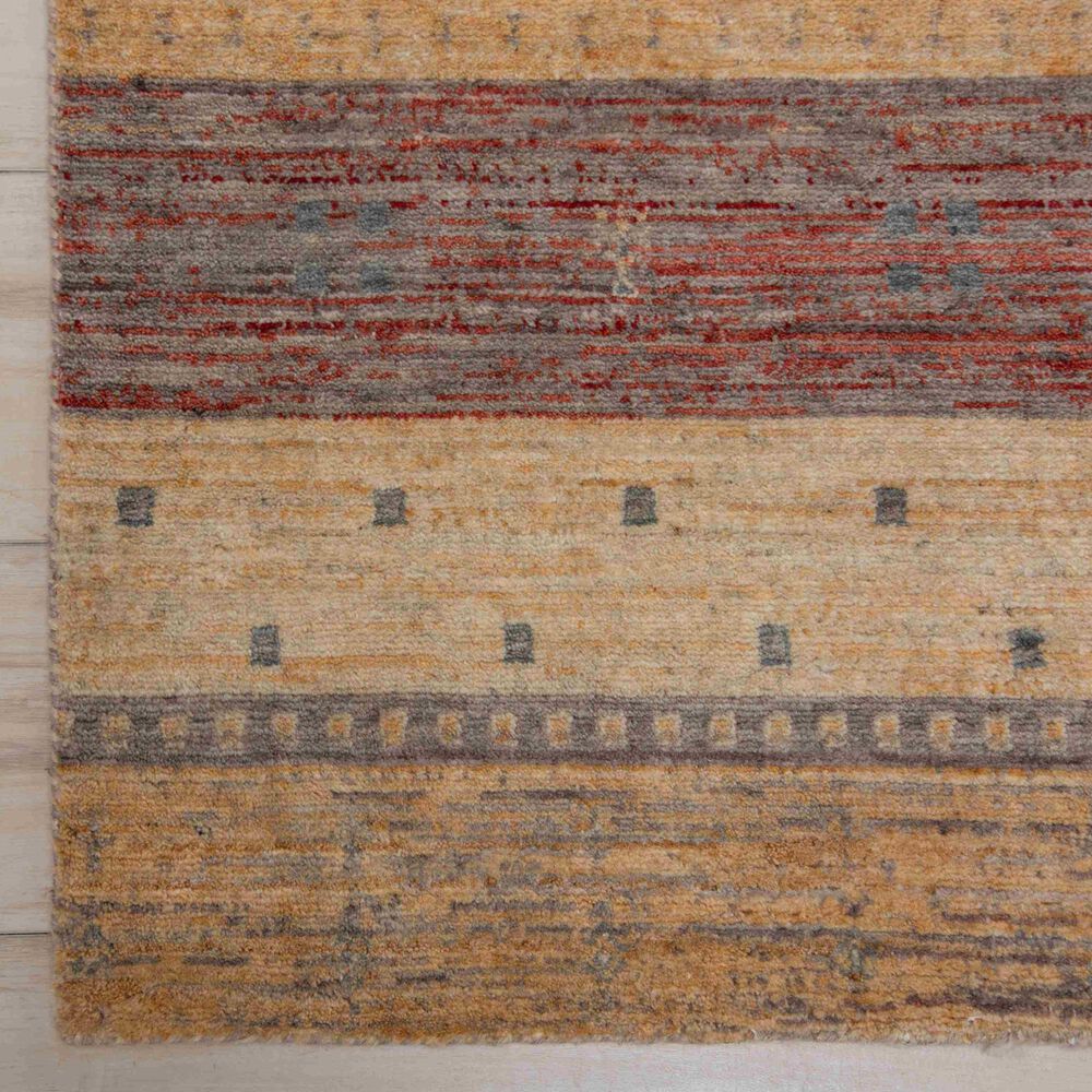 RIZZY Spectrum Gold, Cream, Gray, Red, Rust and Charcoal 8&#39; x 10&#39; Area Rug, , large