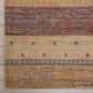 RIZZY Spectrum Gold, Cream, Gray, Red, Rust and Charcoal 8" x 10" Area Rug, , large