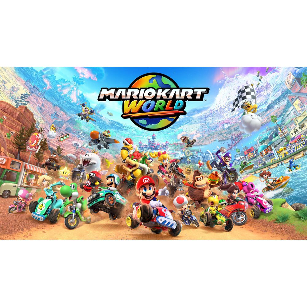 Nintendo Switch 2 and Mario Kart World Bundle in Light Gray, , large