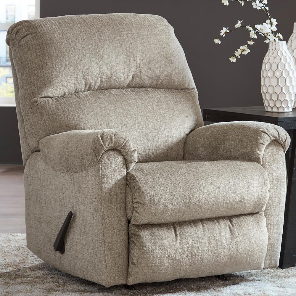 Ashley Stonemeade Manual Recliner in Taupe, , large