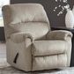 Ashley Stonemeade Manual Recliner in Taupe, , large