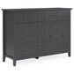 Urban Home Grace Dresser and Mirror in Raven Black, , large