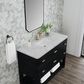 James Martin Vanities Lucian 48" Single Bathroom Vanity in Carbon Oak with 3 cm Victorian Silver Quartz Top, Rectangular Sink and FreePower Wireless Charger, , large
