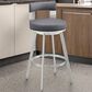 Blue River Flynn 26" Swivel Counter Stool in Silver, , large