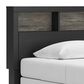 Ashley Broachmyn Twin Bookcase Bed in Black and Gray, , large