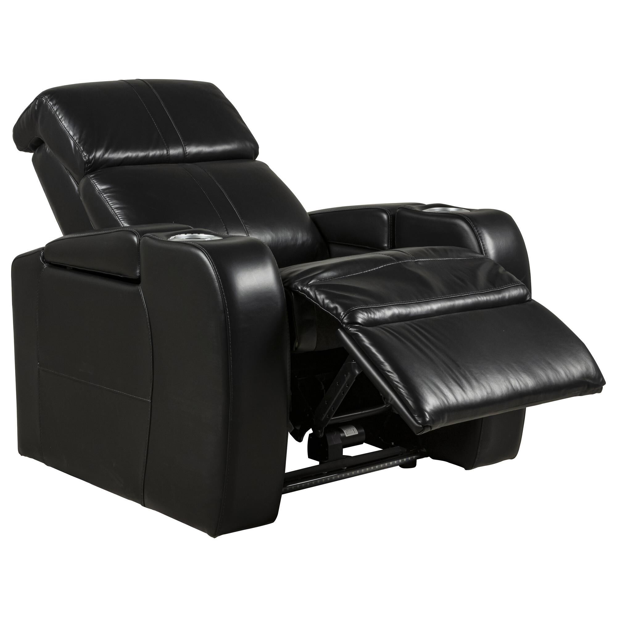 Pulaski bradley leather home theatre power recliner with power discount headrest