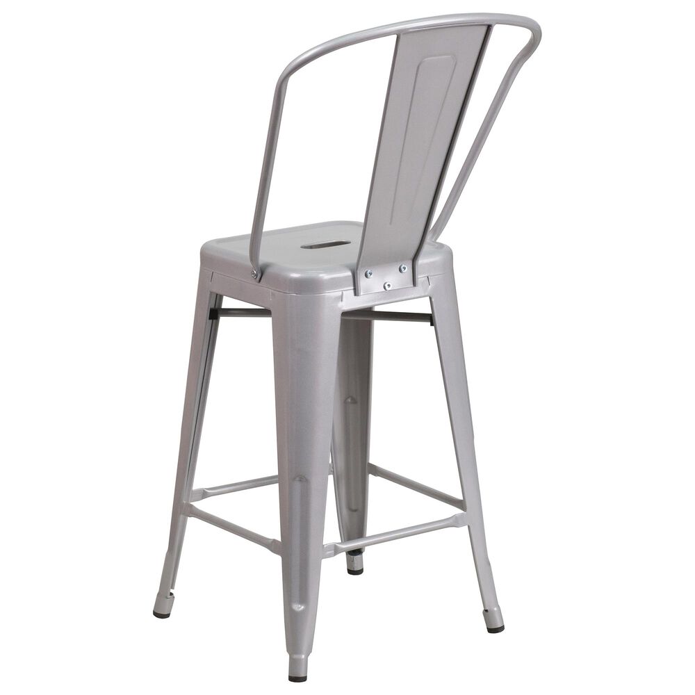 Flash Furniture 24&quot; Counter Stool in Gray, , large