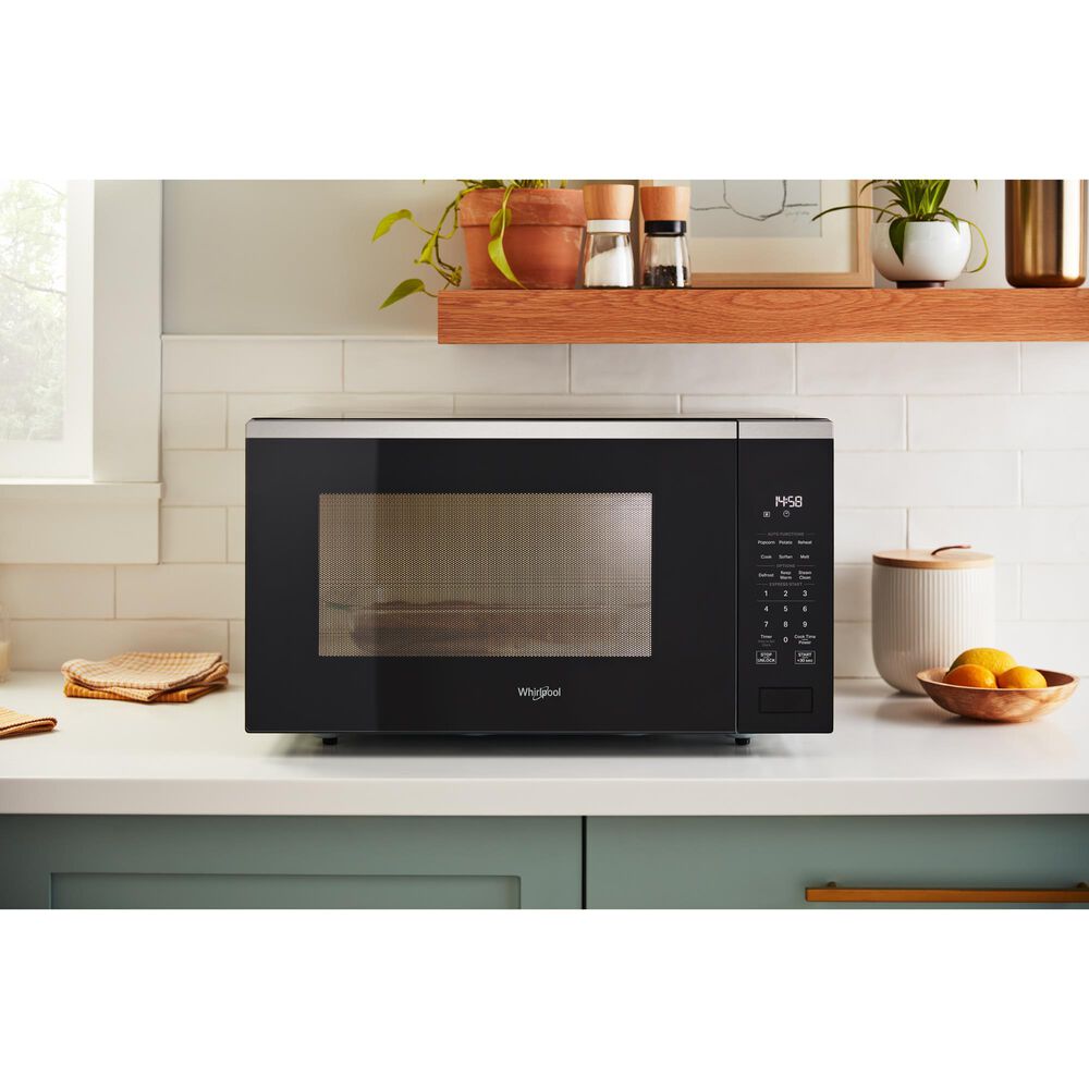 Whirlpool 2.2 Cu. Ft. Sensor Cooking Microwave in Fingerprint Resistant Stainless Steel, , large