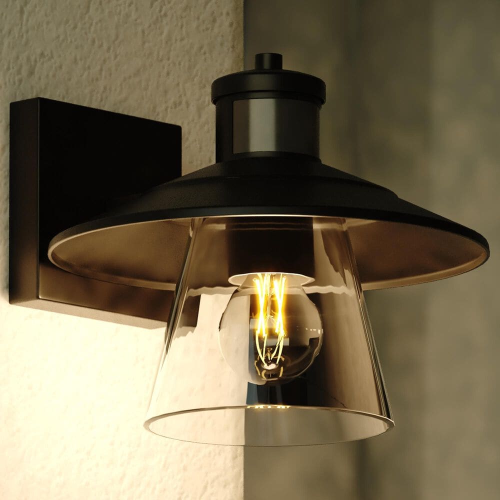 Vaxcel Westport 1-Light Outdoor Motion Sensor Wall Sconce in Textured Black, , large