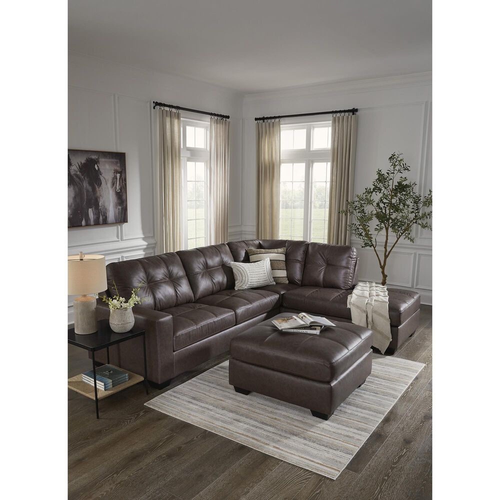 Ashley Barlin Mills Oversized Accent Ottoman in Umber, , large