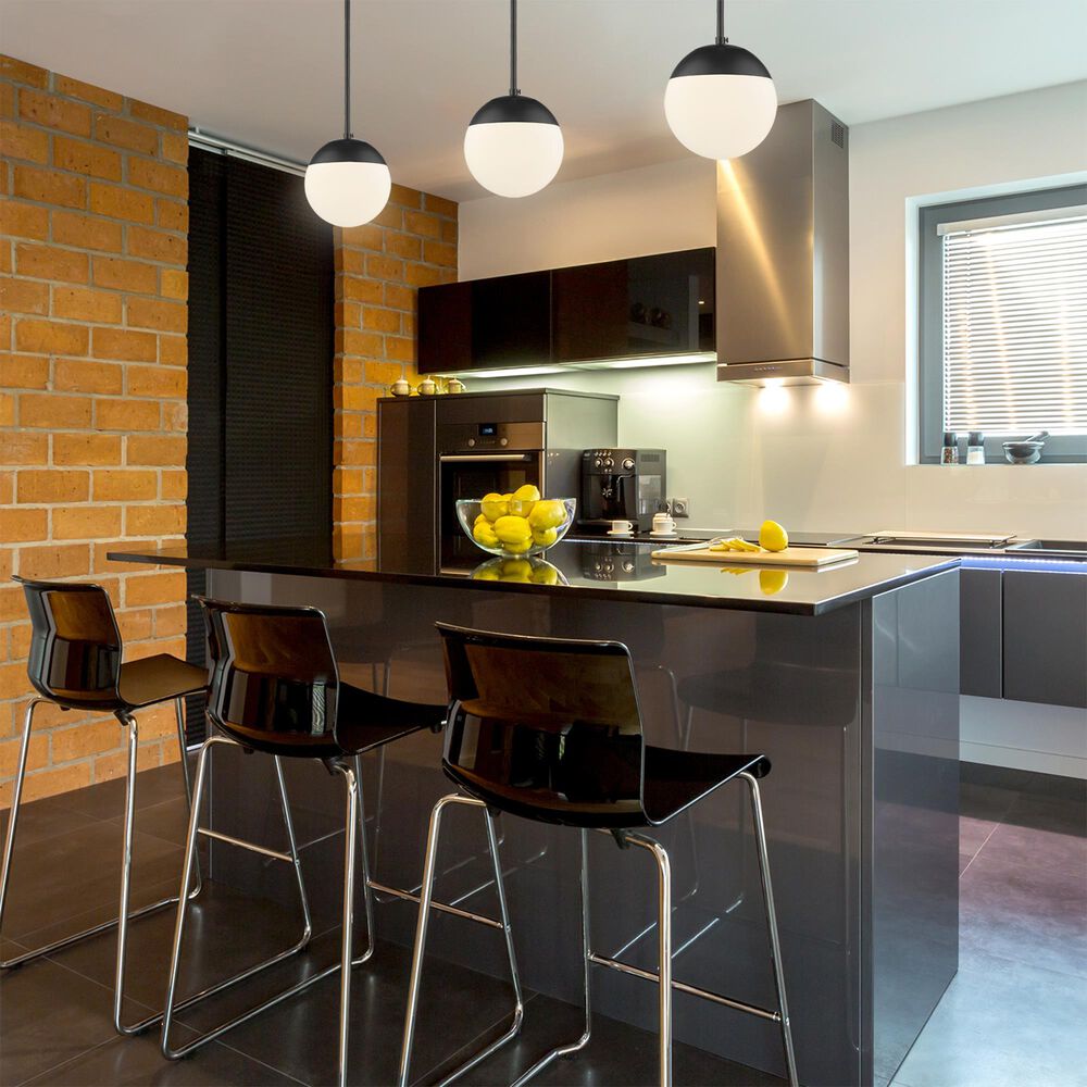 Golden Lighting Dixon Small Pendant in Matte Black, , large